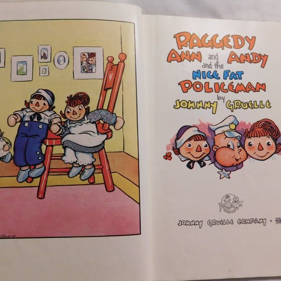 Vintage Raggedy Ann and Andy and the Nice Fat Policeman 1942 Book - Picture 6 of 12